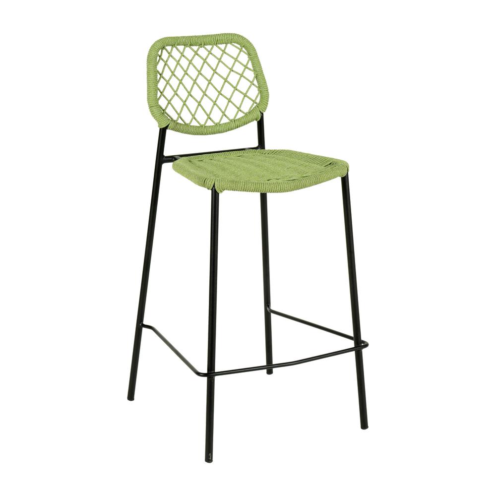 Lucy Green Dyed Cord Outdoor Counter Stool. Picture 6