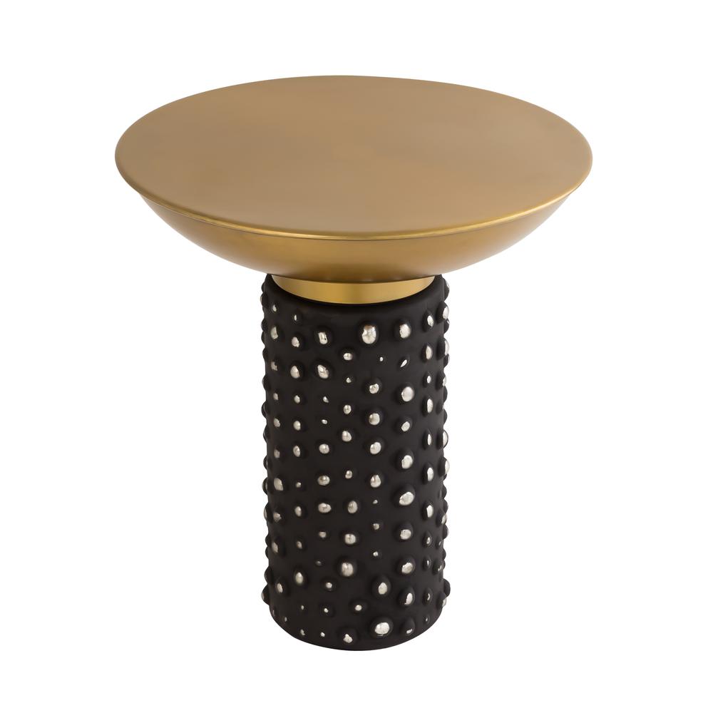 Blaze Glass/Brass Side Table. Picture 20