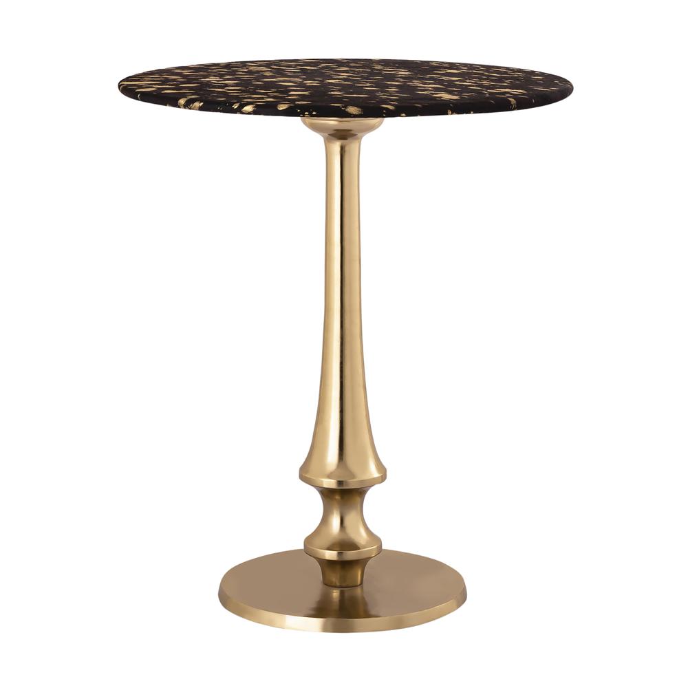 Gold Goathide Side Table. Picture 10