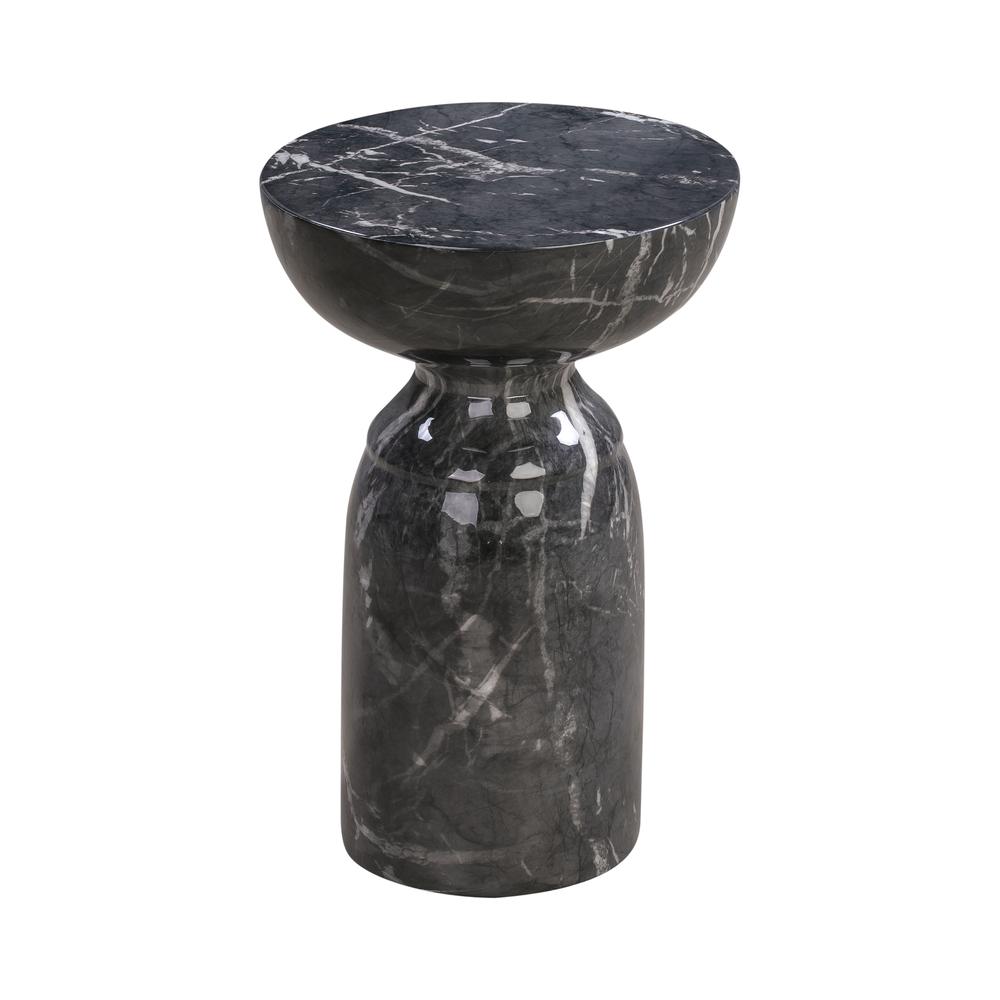 Rue Black Marble Side Table. Picture 1