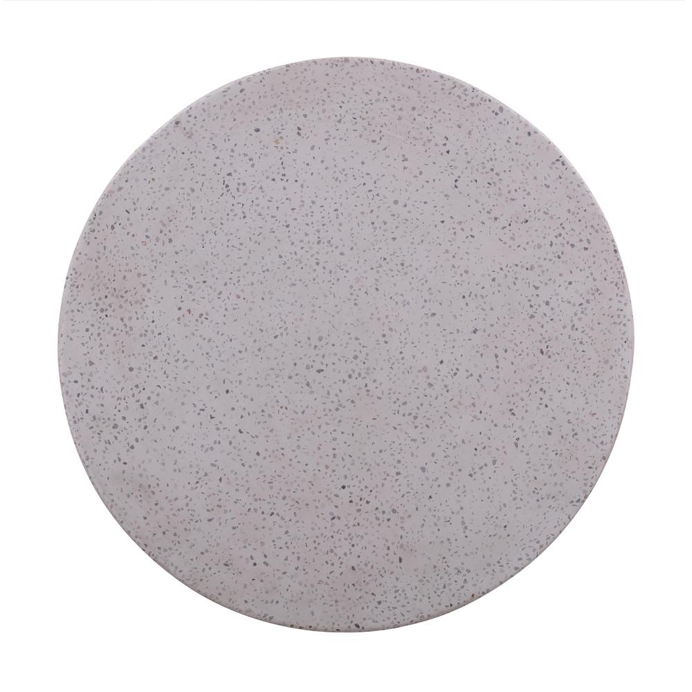 Terrazzo Light Speckled Side Table. Picture 11