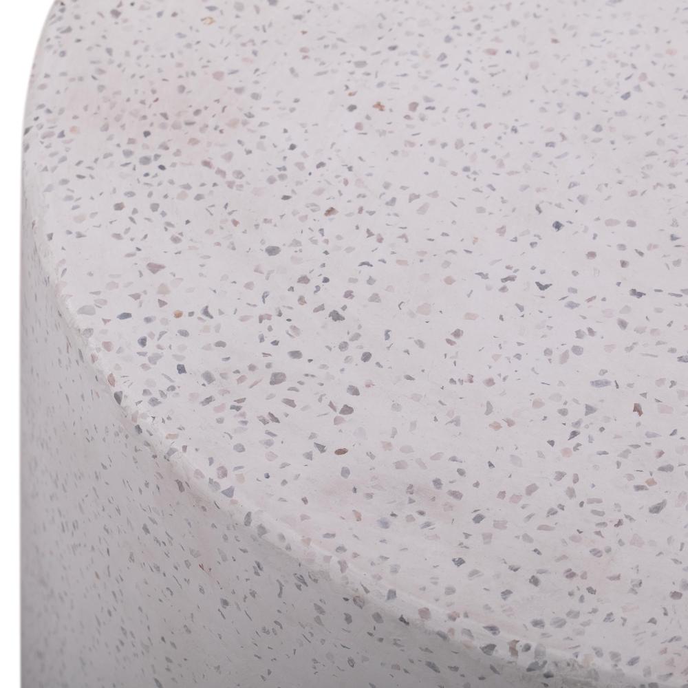 Terrazzo Light Speckled Side Table. Picture 12