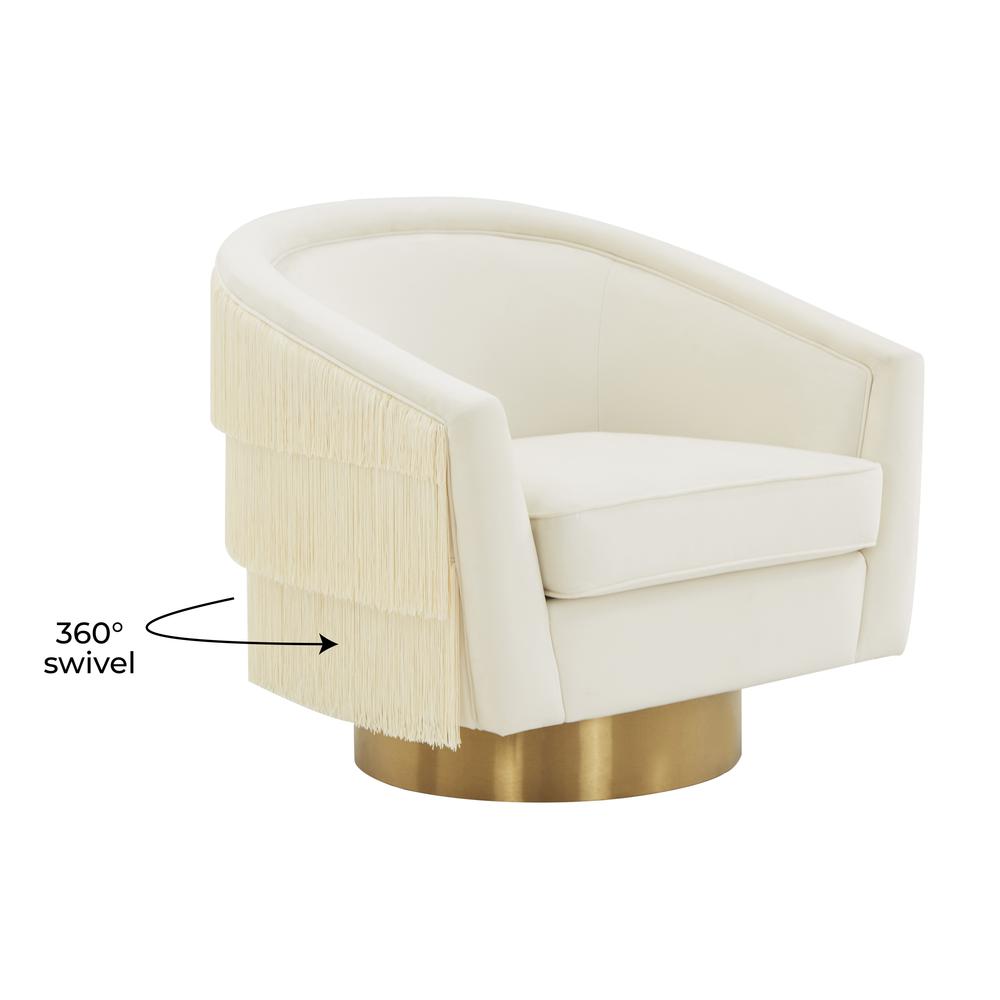Flapper Cream Swivel Chair. Picture 12