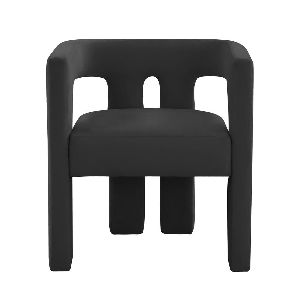 Sloane Black Velvet Chair. Picture 2