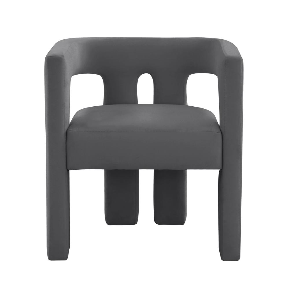 Sloane Dark Grey Velvet Chair. Picture 2
