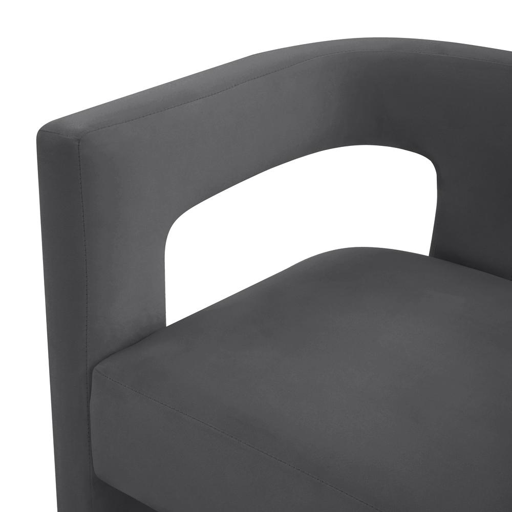 Sloane Dark Grey Velvet Chair. Picture 14