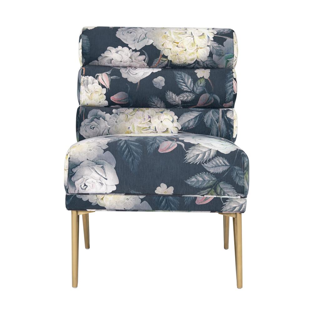 Kelly Floral Velvet Chair. Picture 9