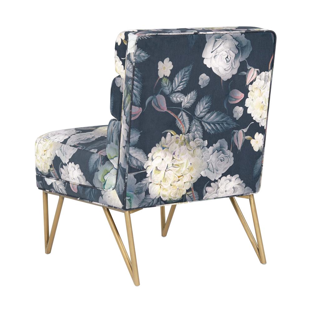 Kelly Floral Velvet Chair. Picture 10