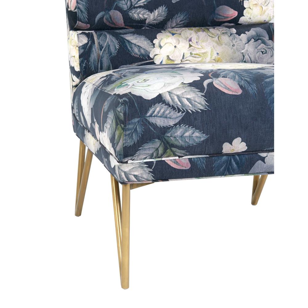 Kelly Floral Velvet Chair. Picture 11