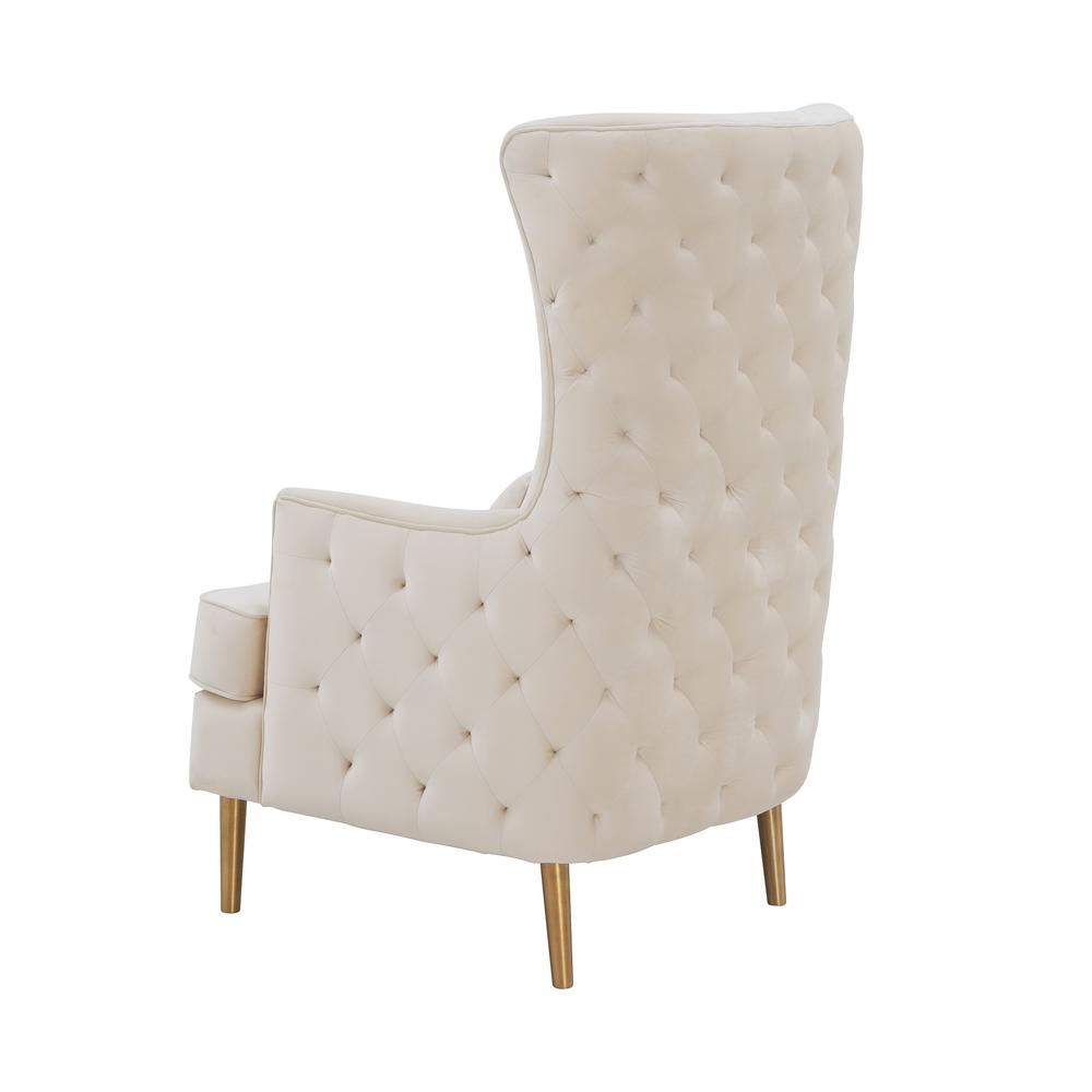 Alina Cream Tall Tufted Back Chair. Picture 13