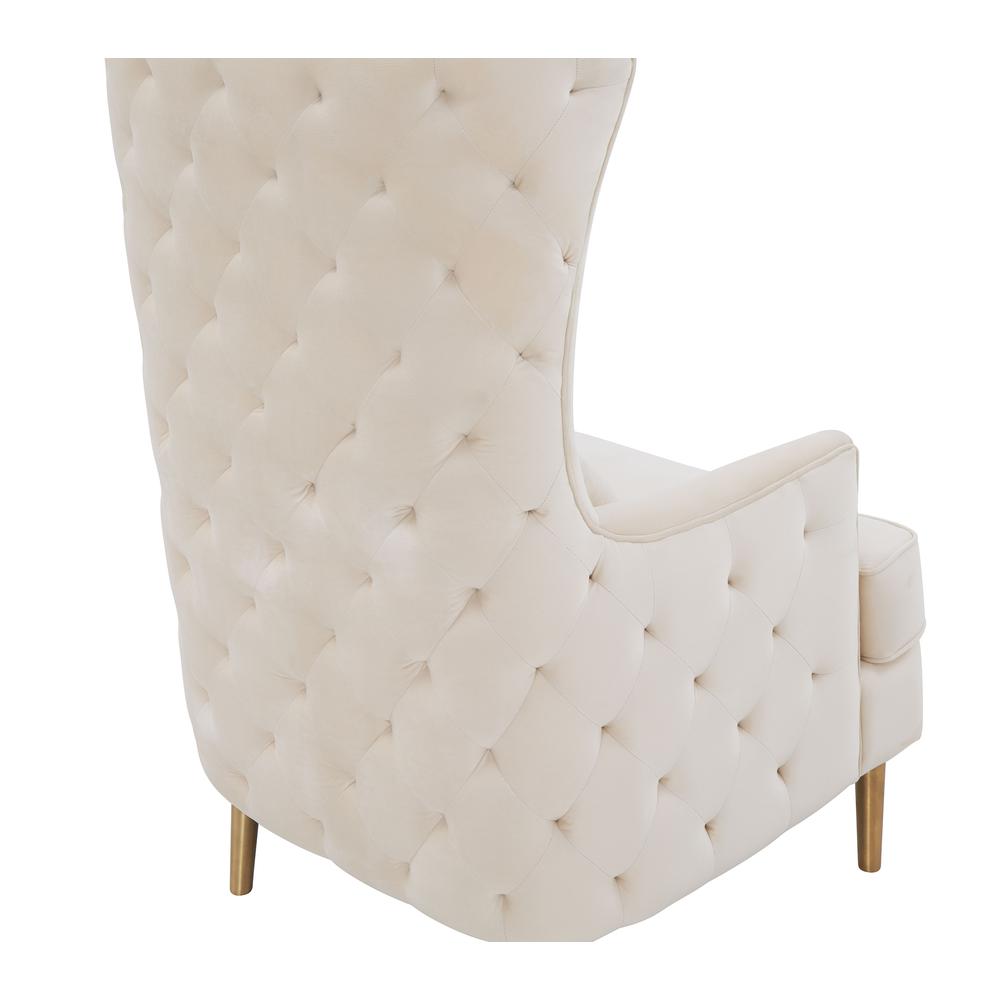 Alina Cream Tall Tufted Back Chair. Picture 14