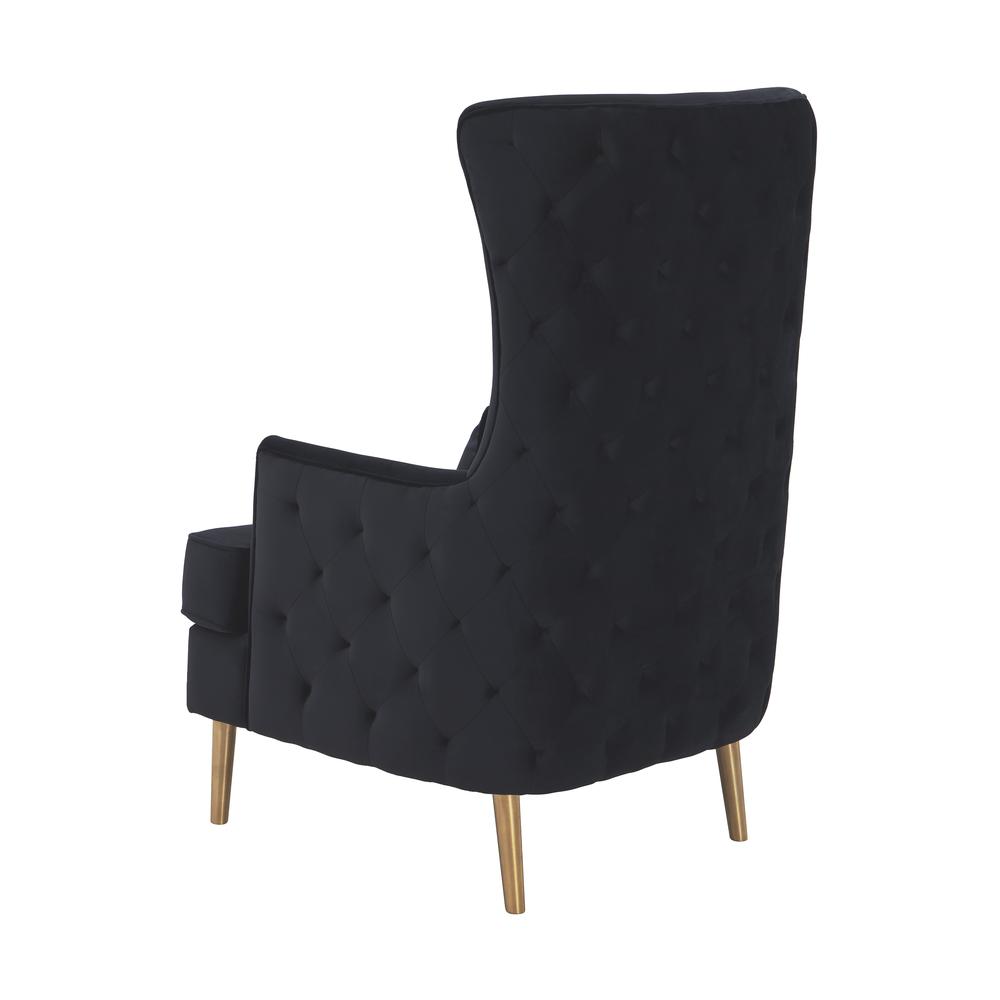 Alina Black Tall Tufted Back Chair. Picture 13