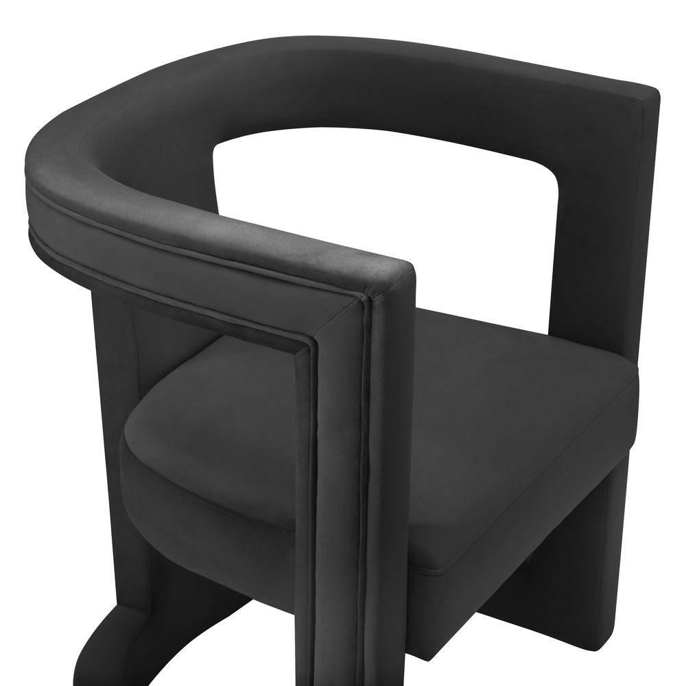 Ada Black Velvet Chair. Picture 10