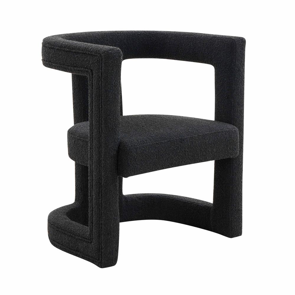 Sculpted Boucle Accent Chair, Belen Kox. Picture 1