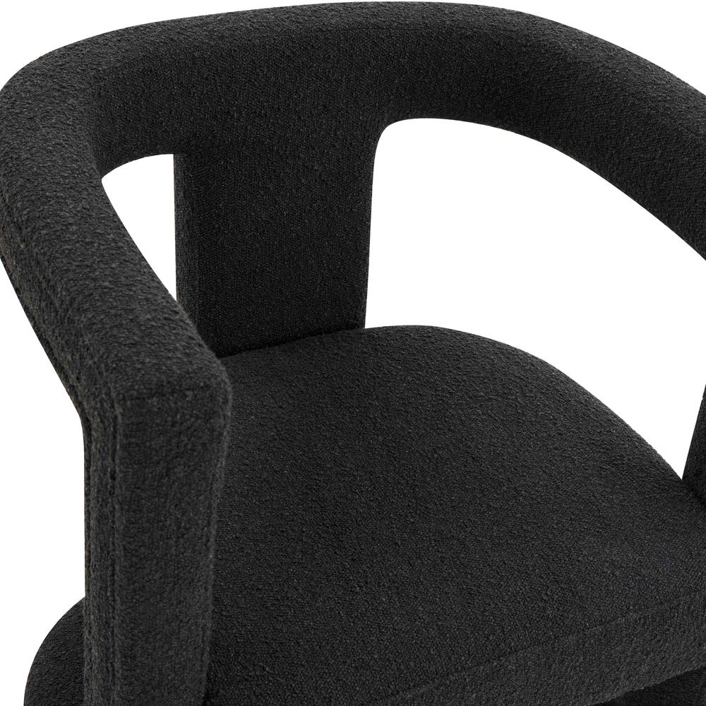 Ada Black Boucle Chair. Picture 12