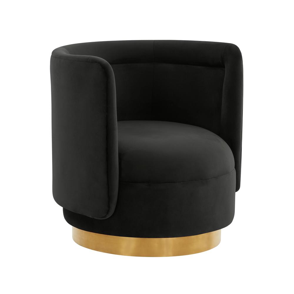 Velvet Swivel Comfort Chair, Belen Kox. Picture 1