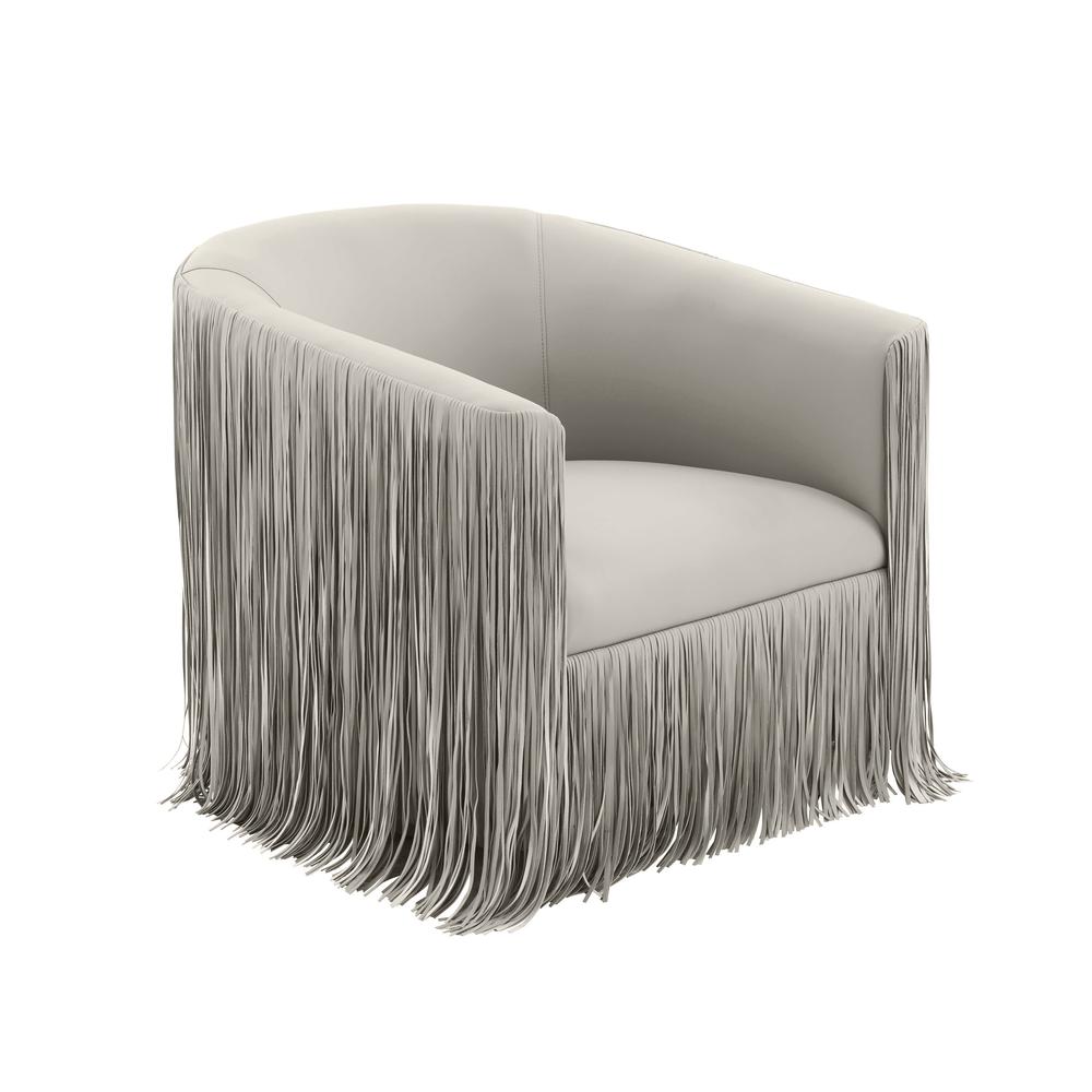 Luxe Swivel Shag Accent Chair, Belen Kox. Picture 1