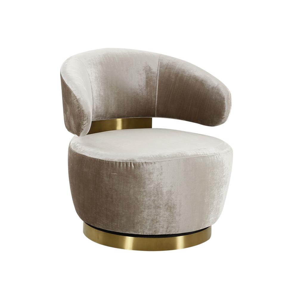 Luxurious Champagne Velvet Chair, Belen Kox. Picture 1