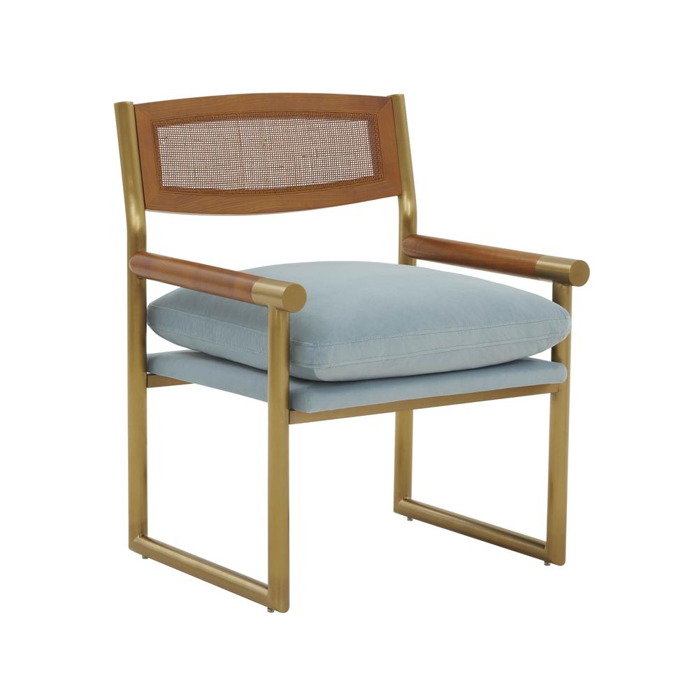 Azure Rattan Velvet Chair, Belen Kox. Picture 1