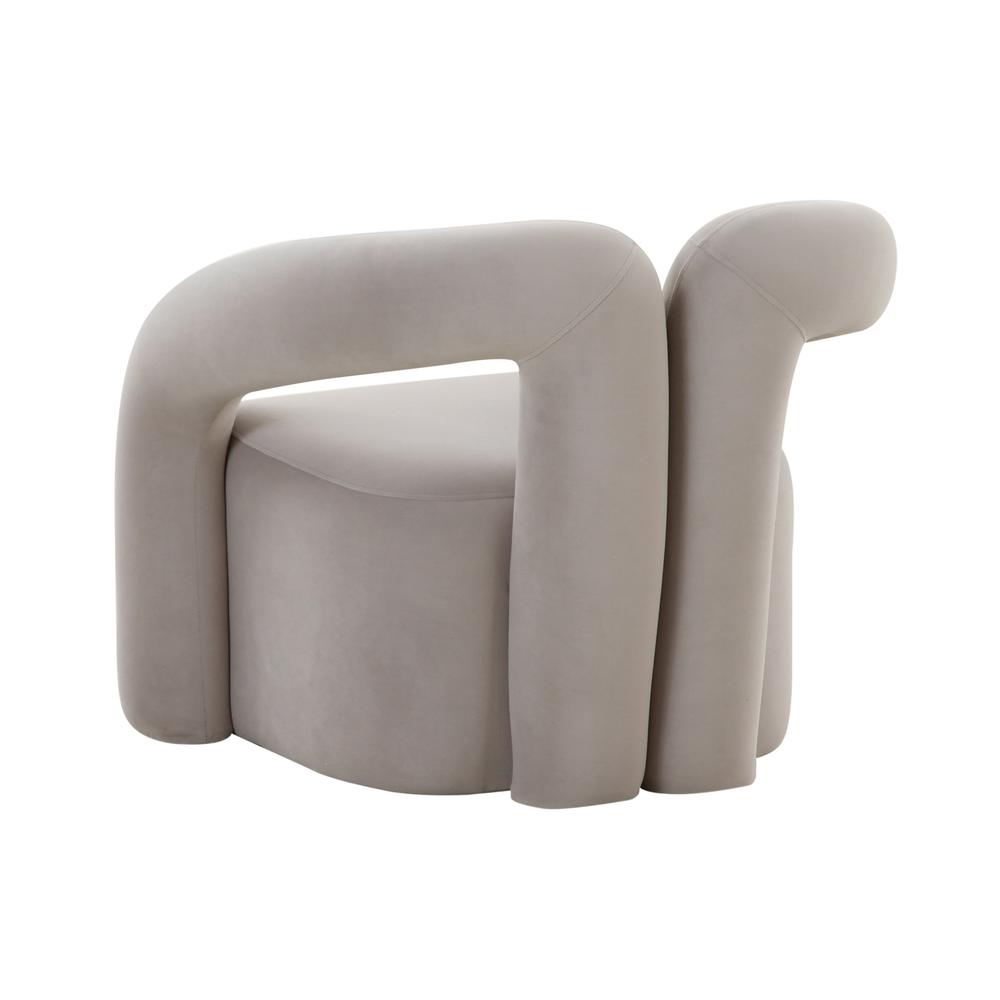 Jenn Grey Velvet Accent Chair. Picture 11