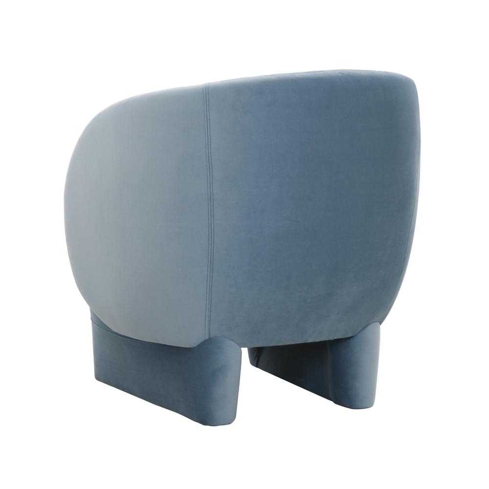 Kiki Blue Stone Velvet Accent Chair. Picture 10