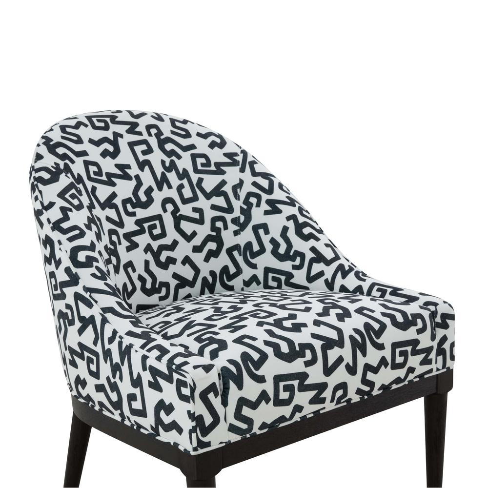 Crystal Velvet Patterned Accent Chair. Picture 14