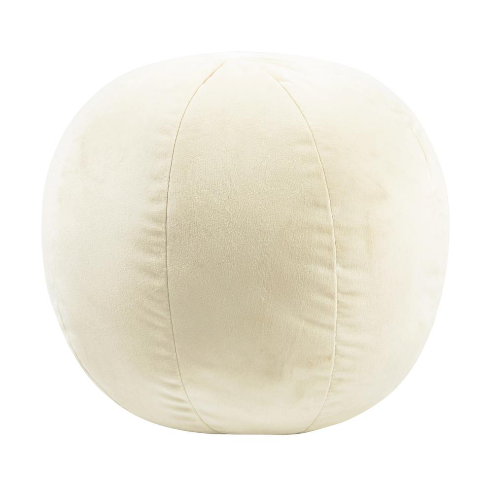 Boba 9" Cream Velvet Pillow. Picture 6