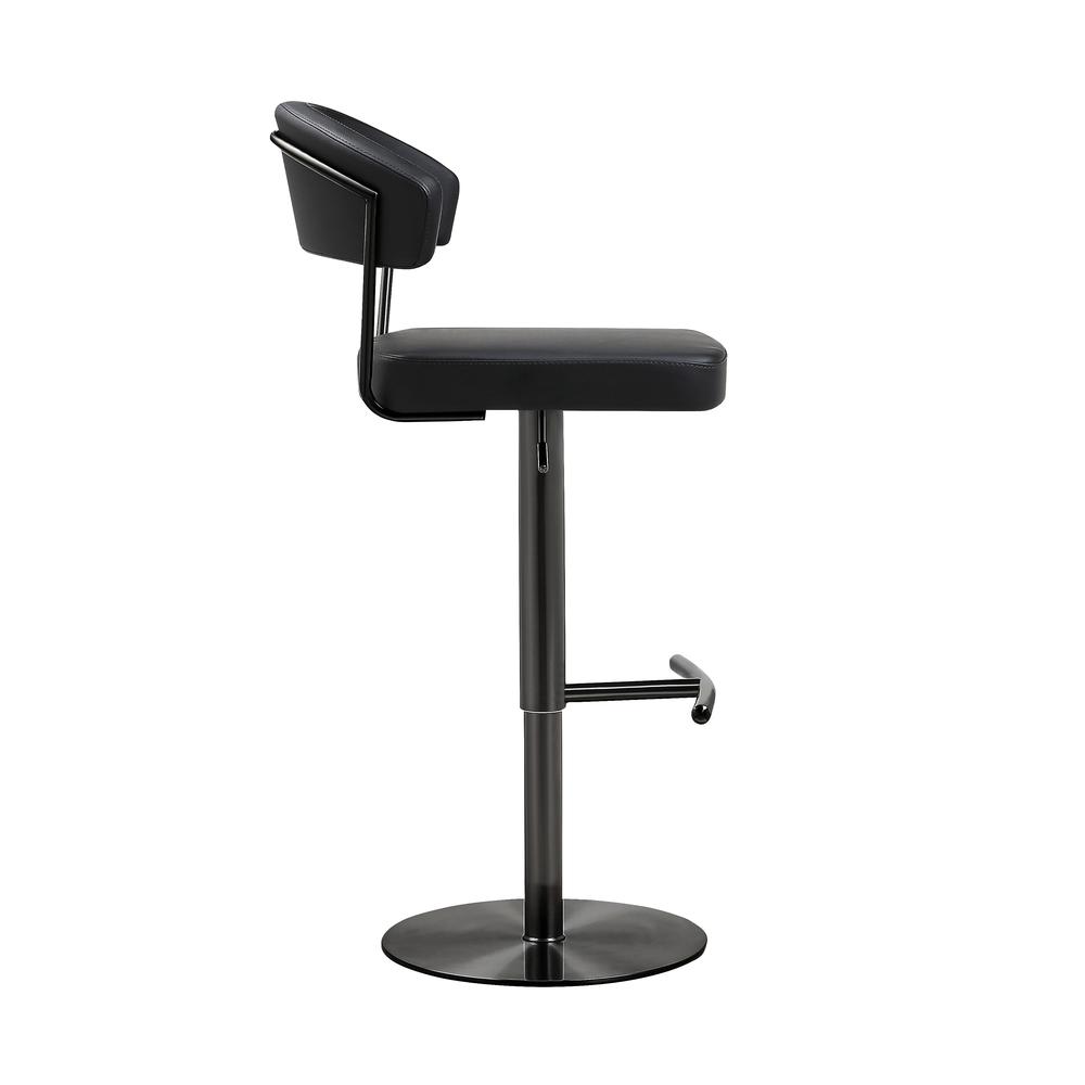 Cosmo Black on Black Steel Barstool. Picture 22