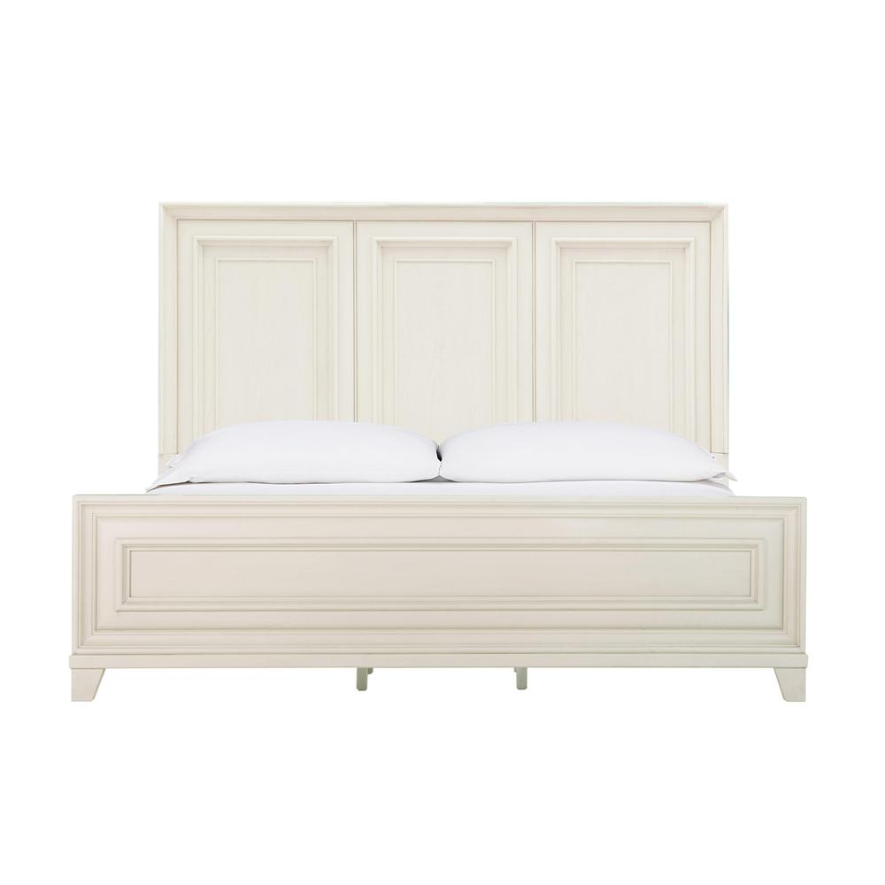 Montauk Weathered White King Panel Bed. Picture 2