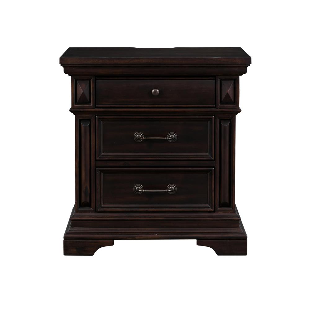 Stamford Brown Nightstand. Picture 2