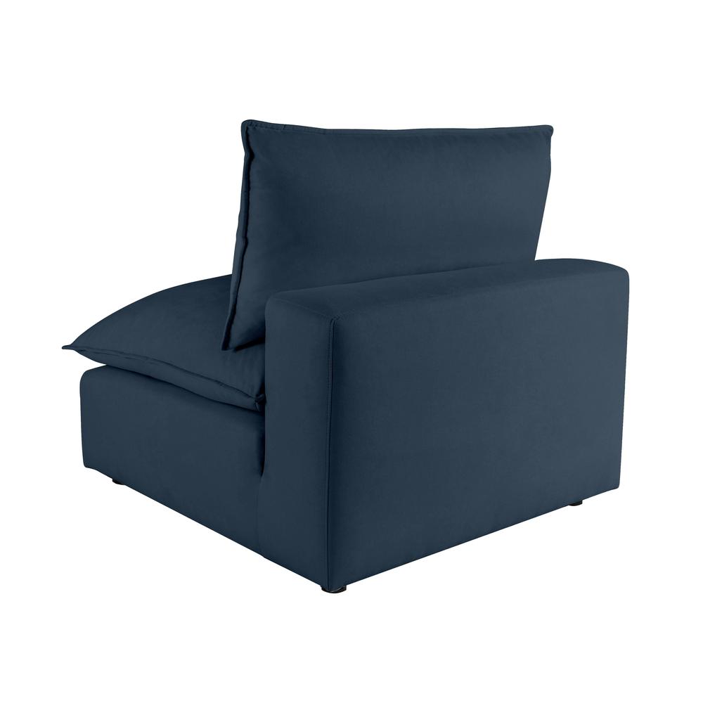 Cali Navy Armless Chair. Picture 3