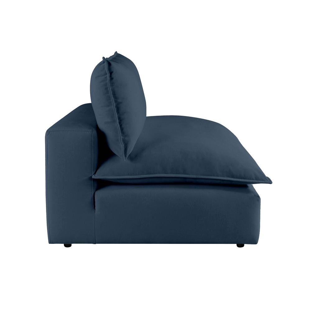 Cali Navy Armless Chair. Picture 4