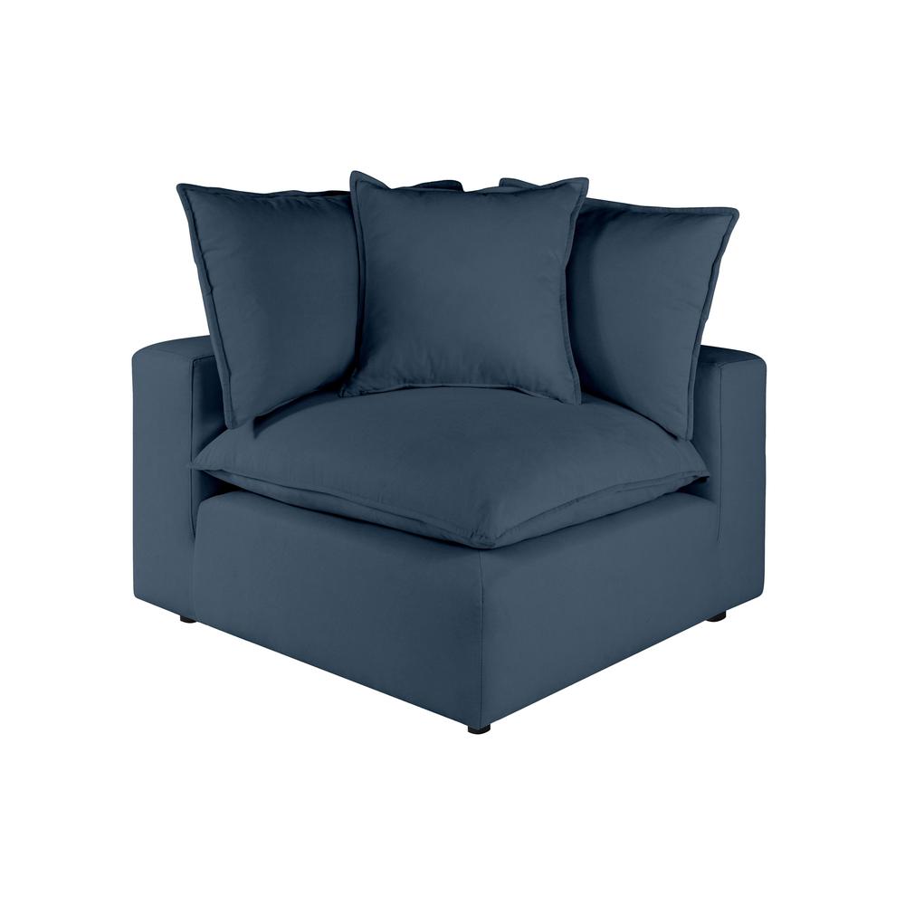 Cali Navy Corner Chair. Picture 1