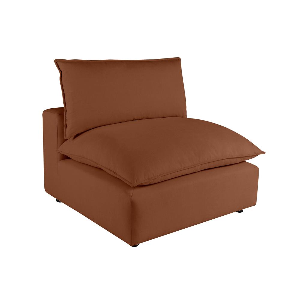 Cali Rust Armless Chair. Picture 1