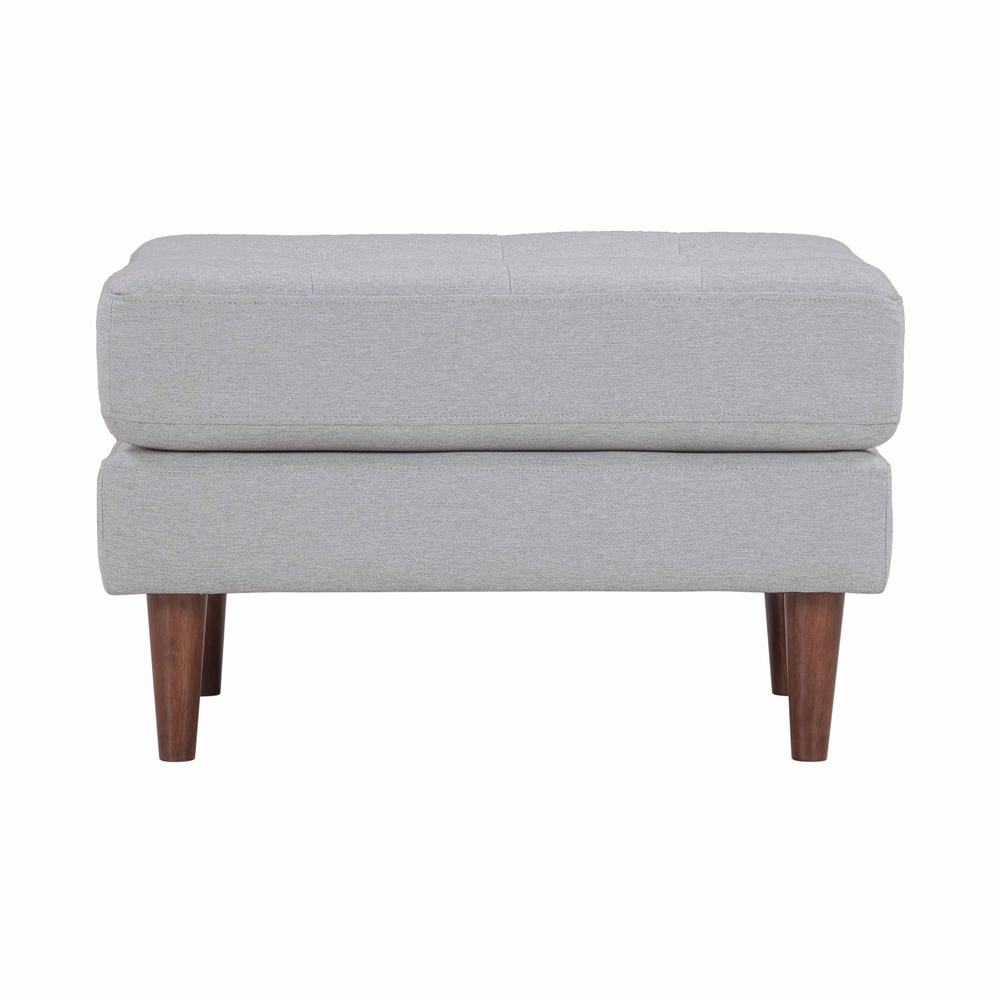 Cave Gray Tweed Ottoman. Picture 2
