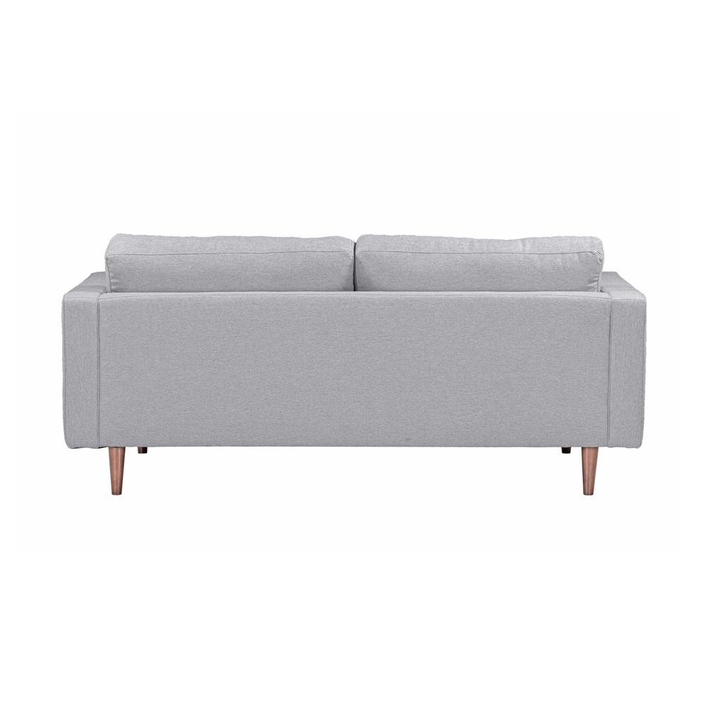 Cave Gray Tweed Loveseat. Picture 4