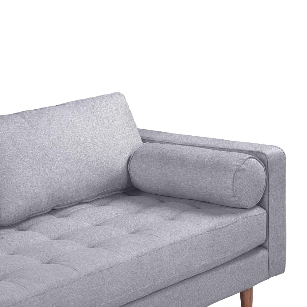 Cave Gray Tweed Loveseat. Picture 5
