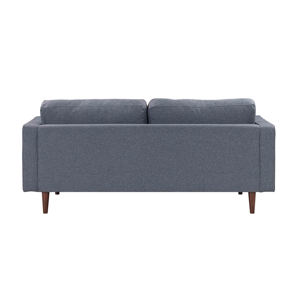 Cave Navy Tweed Loveseat. Picture 4