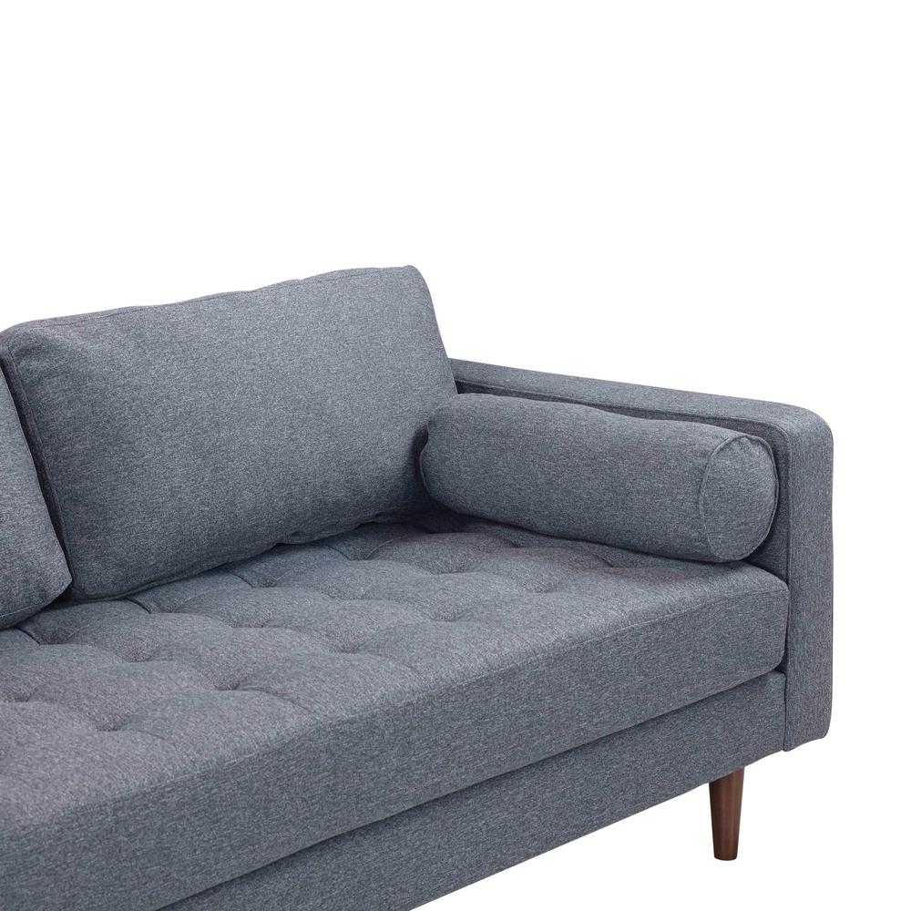 Cave Navy Tweed Loveseat. Picture 5