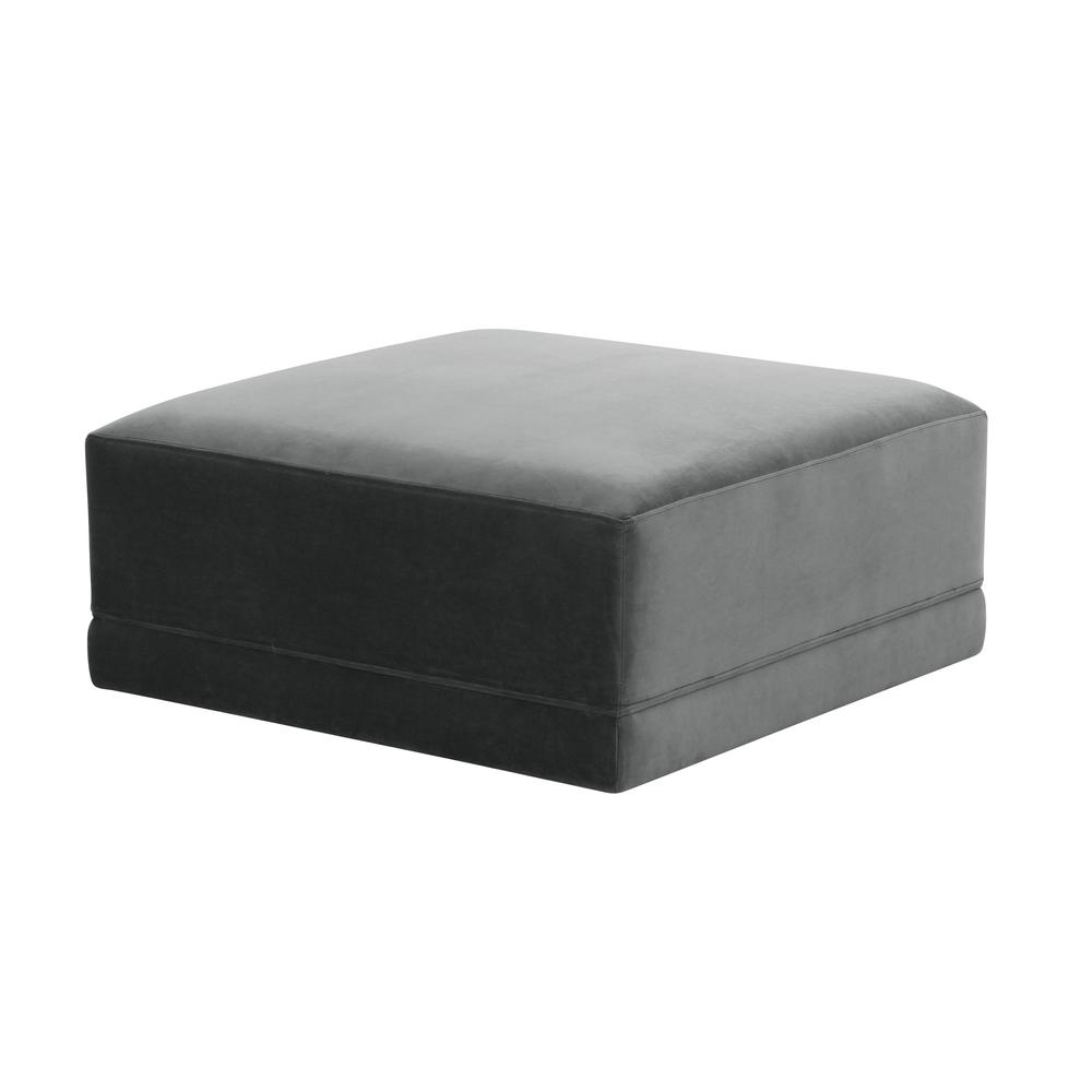 Willow Charcoal Ottoman. Picture 1