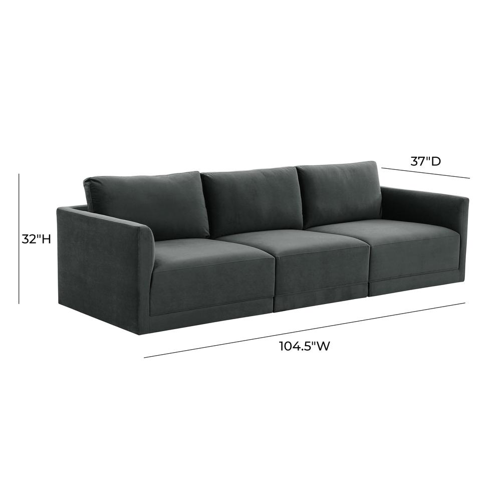 Willow Charcoal Modular Sofa. Picture 5