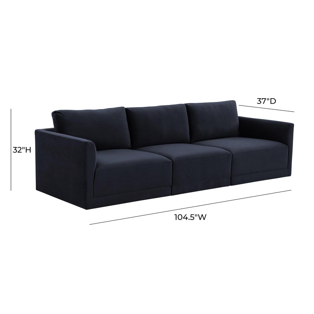 Willow Navy Modular Sofa. Picture 5