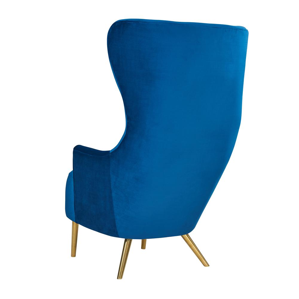 Julia Navy Wingback Chair. Picture 6