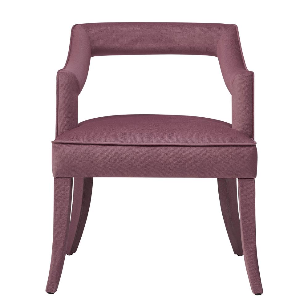 Tiffany Pink Slub Velvet Chair. Picture 4
