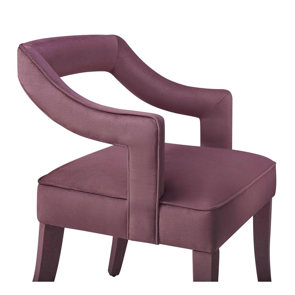 Tiffany Pink Slub Velvet Chair. Picture 6