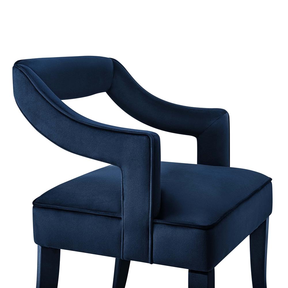 Tiffany Navy Velvet Chair. Picture 7
