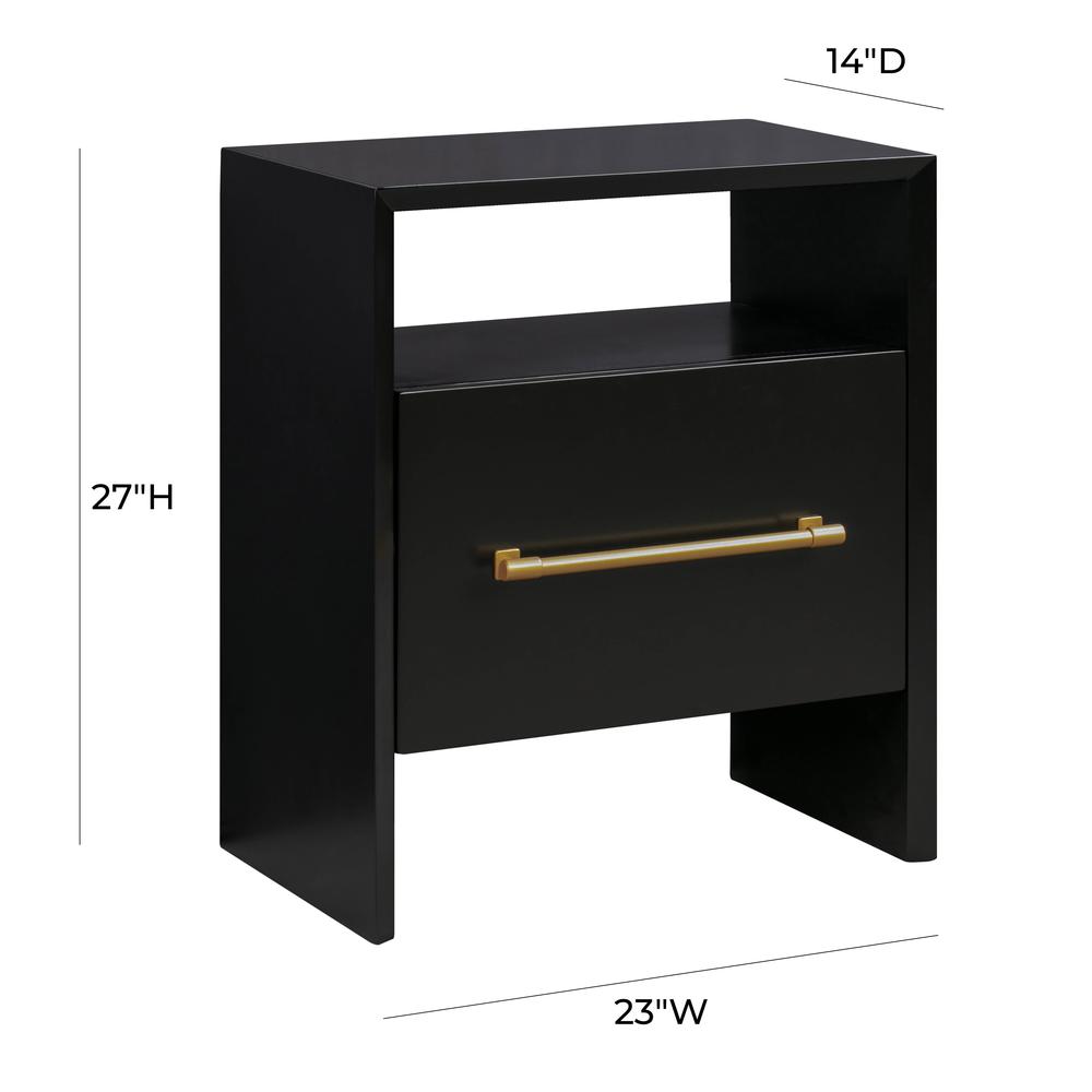 Libre Black Nightstand. Picture 9