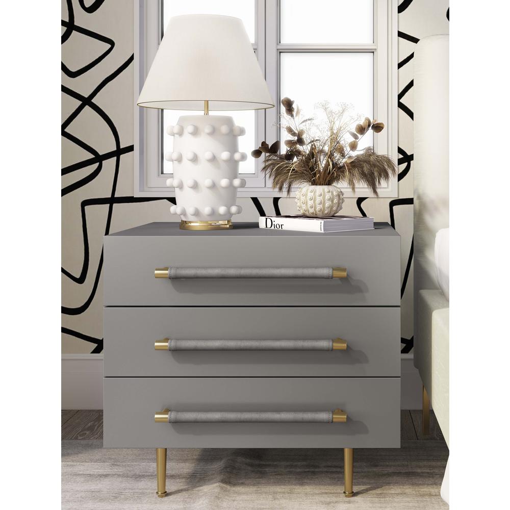 Trident Grey Nightstand. Picture 9