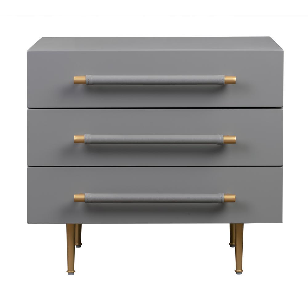 Trident Grey Nightstand. Picture 1