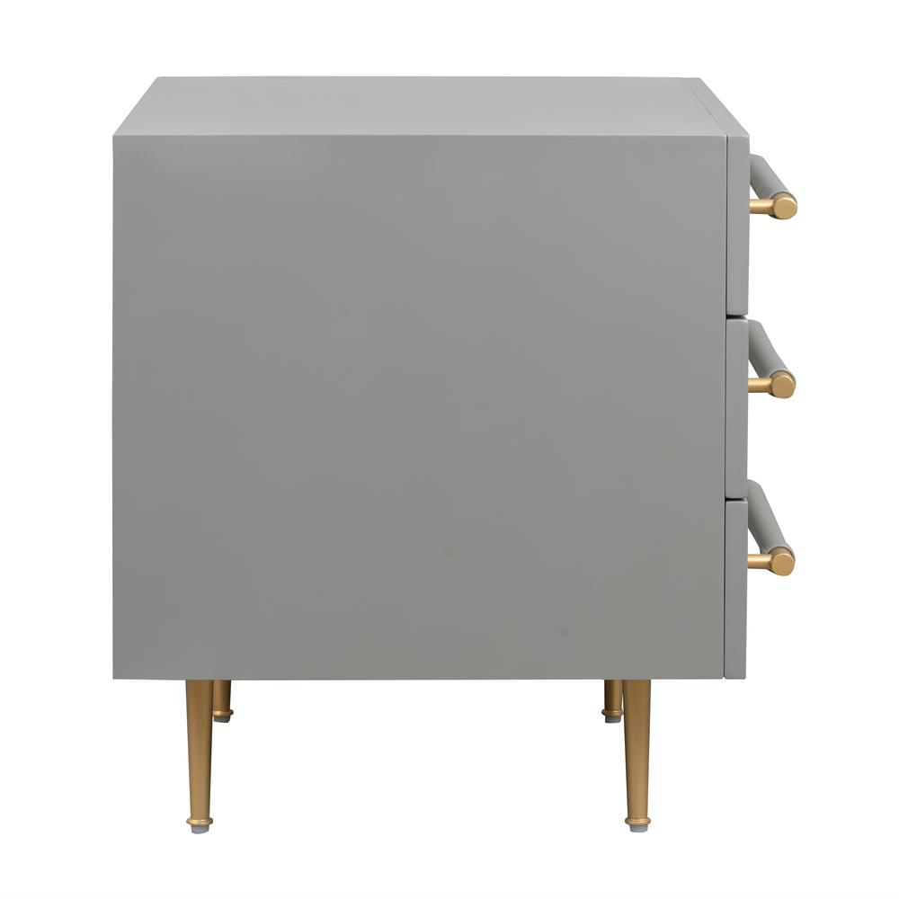Trident Grey Nightstand. Picture 4